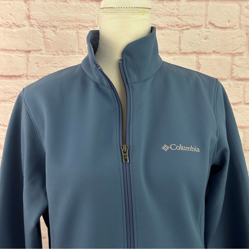 Columbia Womens Jacket Softshell Zipper Blue Size… - image 2